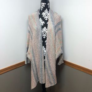 Maurice’s Dolman Cocoon Sweater Pink & Gary